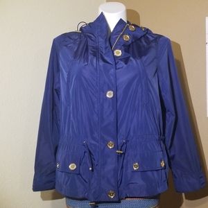 Michael Kors navy blue rain jacket
